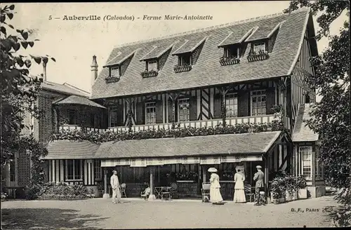 Ak Auberville Calvados, Ferme Marie Antoinette