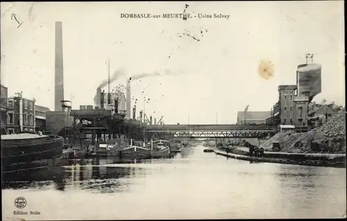 Ak Dombasle Meurthe et Moselle, Usine Solvay