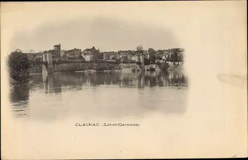 Ak Clairac Lot et Garonne, Vue generale