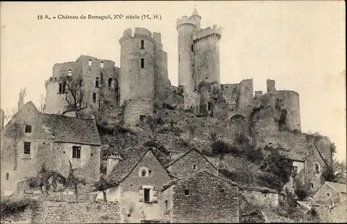 Ak Bonaguil Lot et Garonne, Le Chateau