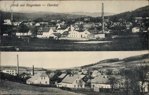 Ak Ringenhain Steinigtwolmsdorf in der Lausitz, Ansichten auf das Oberdorf