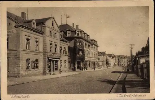 Ak Ebersbach in der Oberlausitz, Blick in die Bahnhofstraße