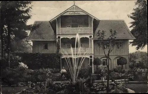 Ak Oybin in der Oberlausitz, Landhaus Karlsruhe, Besitzer C. G. Röder