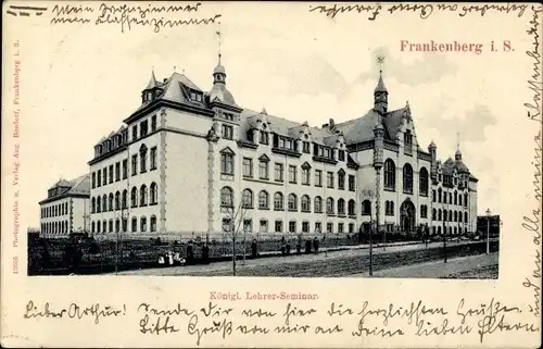 Ak Frankenberg an der Zschopau, Königliches Lehrerseminar