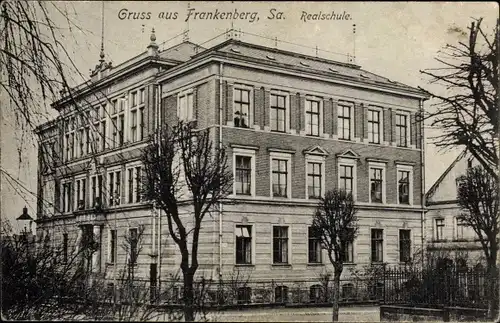 Ak Frankenberg an der Zschopau, Realschule