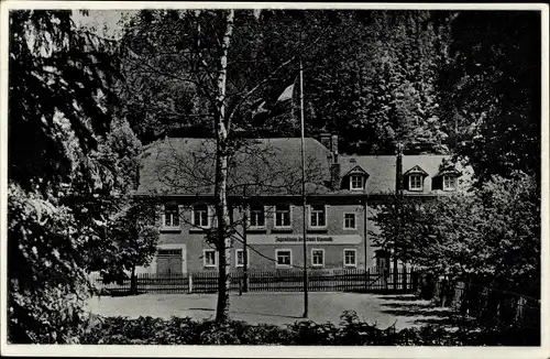 Ak Dönschten Dippoldiswalde im Erzgebirge, Blick zum Jugendheim der Stadt Chemnitz