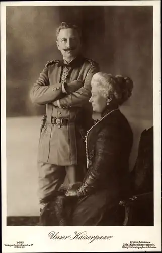 Ak Kaiser Wilhelm II., Kaiserin Auguste Viktoria