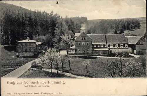 Ak Erlbach Colditz in Sachsen, Rinnmühle