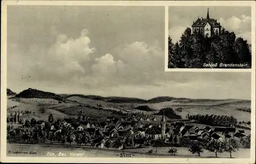 Ak Elm Schlüchtern in Hessen, Schloss Brandenstein, Panorama