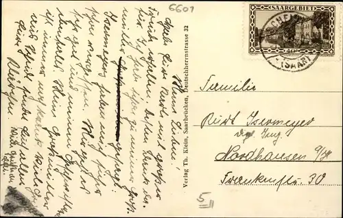 Ak Scheidt Saarbrücken Saarland, Panorama