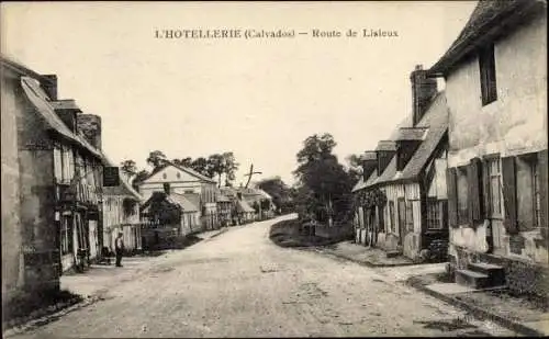 Ak L'Hôtellerie Calvados, Route de Lisieux