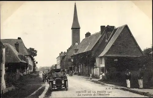 Ak L'Hôtellerie Calvados, Circuit de la Presse, La traversee