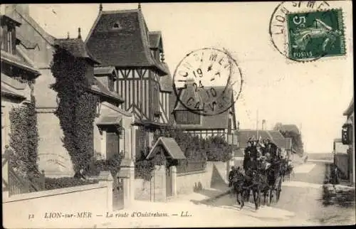Ak Lion sur Mer Calvados, La route d'Ouistreham