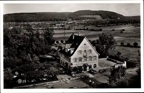 Ak Karlsruhe in Baden Württemberg, Hotel W. Coolman an der Autobahnausfahrt