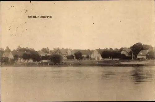 Ak Zechlinerhütte Stadt Rheinsberg, Blick auf den Ort