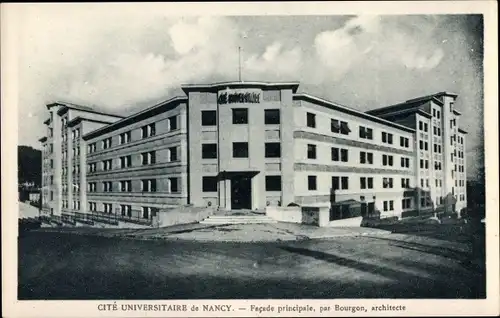 Ak Nancy Meurthe et Moselle, Cite Universitaire, Facade principale