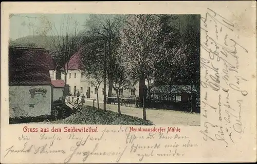 Ak Nentmannsdorf Bahretal in Sachsen, Nenntmannsdorfer Mühle, Seidewitztal