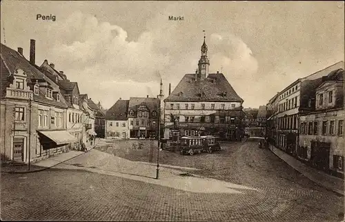 Ak Penig in Sachsen, Markt