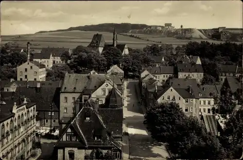 Ak Ehrenfriedersdorf im Erzgebirge, mittlerer Stadtteil, Kirche, Sauberg