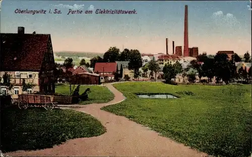 Ak Oberlungwitz in Sachsen, Elektrizitätswerk