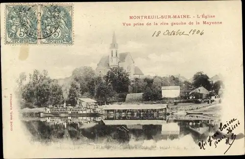Ak Montreuil sur Maine Maine-et-Loire, L'Eglise