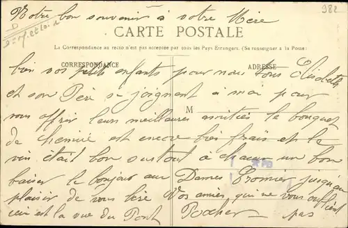 Ak Morannes Maine et Loire, Vue du Pont