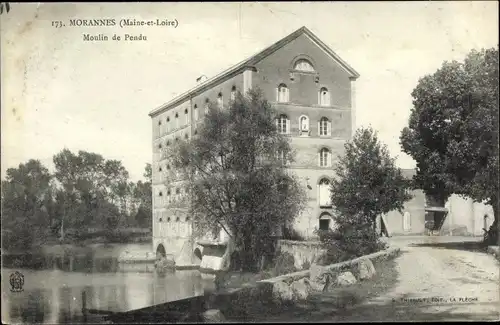 Ak Morannes Maine et Loire, Moulin de Pendu