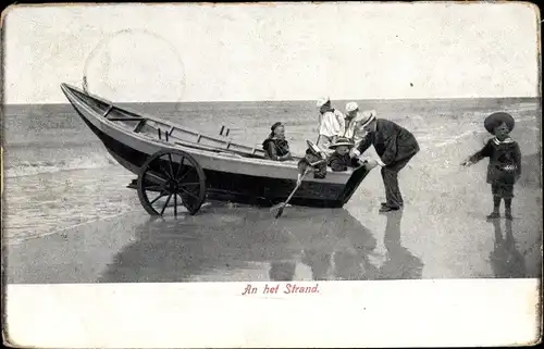 Ak Zandvoort Nordholland, An het Strand