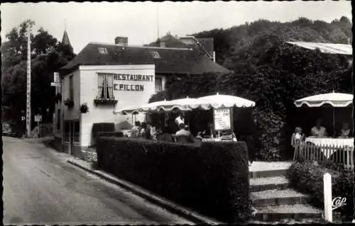 Ak Hennequeville Trouville Calvados, Hotel-Restaurant Pillon, Route d'Honfleur