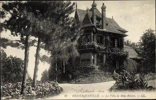 Ak Hennequeville Calvados, La Villa de Madame Rejane