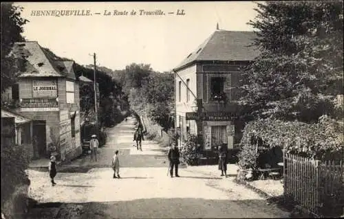 Ak Hennequeville Calvados, La Route de Trouville