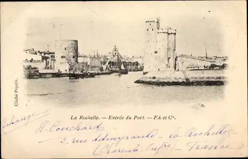 Ak La Rochelle Charente Maritime, Entree du Port