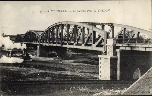 Ak La Rochelle Charente Maritime, Le nouveau Pont de Tasdon