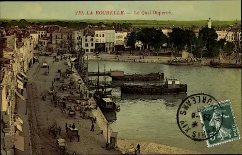 Ak La Rochelle Charente Maritime, Le Quai Duperre