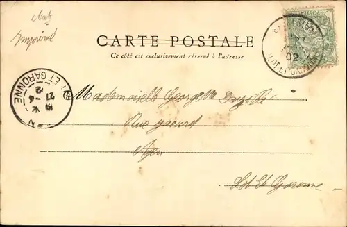 Ak Port Ste Marie Lot et Garonne, Grande Rue