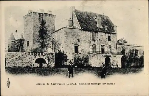 Ak Xaintrailles Lot et Garonne, Monument historique XVe siecle