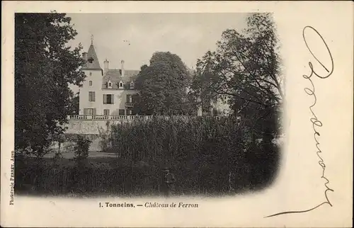 Ak Tonneins Lot et Garonne, Chateau de Ferron