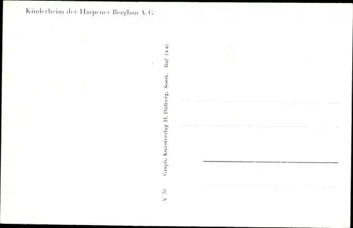 Ak Bad Sassendorf im Kreis Soest, Harpener Kinderheim