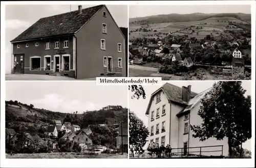 Ak Mittelbollenbach Idar Oberstein an der Nahe, Geschäft O. Merscher, Ort