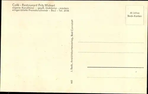 Ak Sohren im Hunsrück, Café Restaurant Fritz Wickert, Aussen- und Innenansicht, Ort