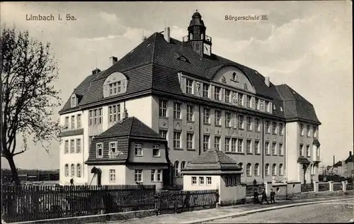 Ak Limbach Oberfrohna in Sachsen, Bürgerschule III