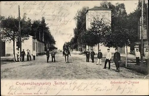 Ak Zeithain in Sachsen, Truppenübungsplatz, Rabenhorststraße