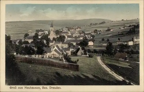 Ak Neuhausen im Erzgebirge, Gesamtansicht
