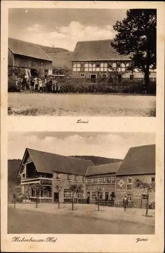 Ak Herold Thum, Huberbauer Hof vorher und nachher