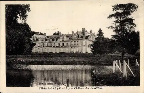 Ak Champigné Maine-et-Loire, Chateau des Briotieres