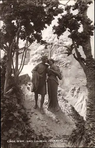 Künstler Ak Mastroianni, Domenico, Liebespaar, Das goldene Zeitalter