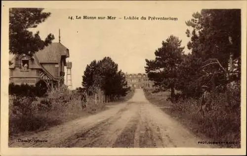 Ak Le Home sur Mer Calvados, L'Allee de Preventorium