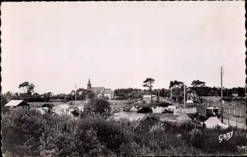 Ak Le Home sur Mer Calvados, Vue partielle du Camping de l'Hotel de la Mer