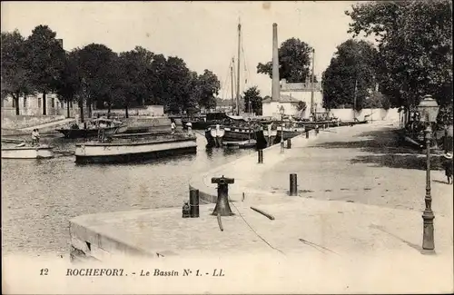 Ak Rochefort sur Mer Charente Maritime, Le Bassin No 1