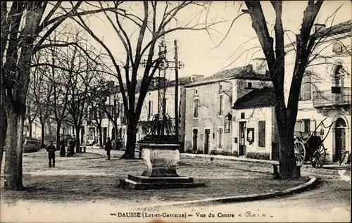 Ak Dausse Lot et Garonne, Vue de Centre